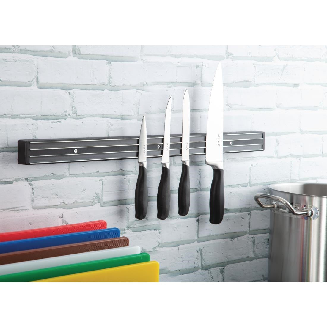 Vogue Magnetic Large Knife Rack 61cm - D722