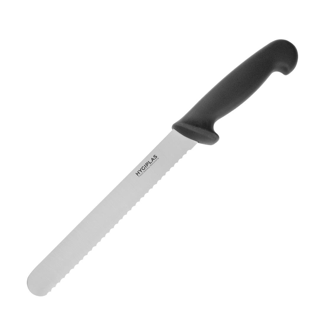 Hygiplas Bread Knife Black 205mm - D734