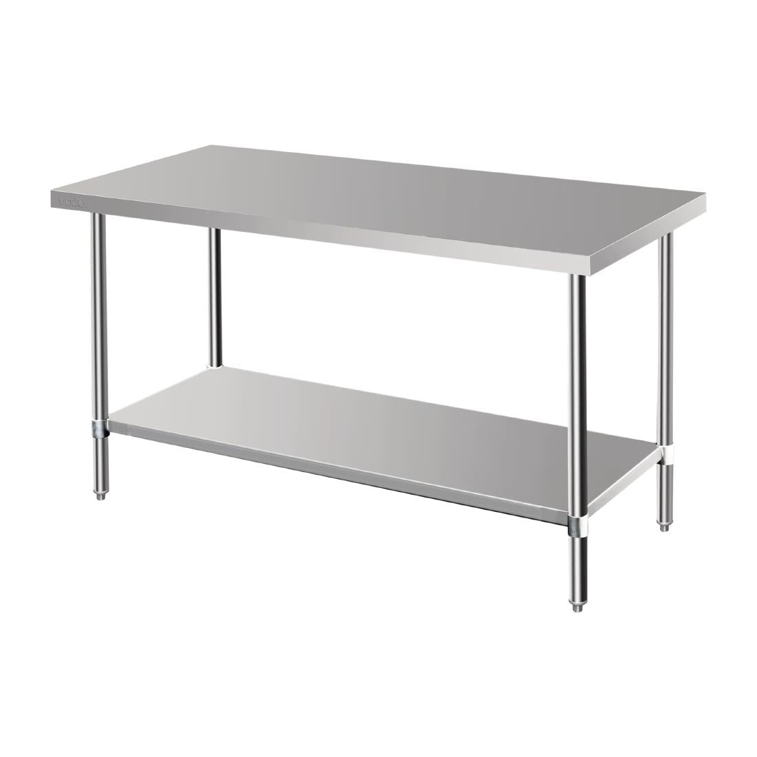 Vogue Premium Stainless Steel Prep Table 1500mm - DA330