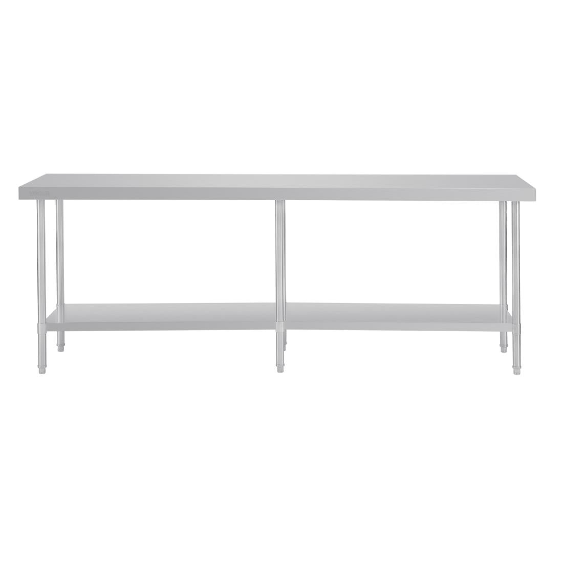Vogue Premium Stainless Steel Table 2400mm - DA333