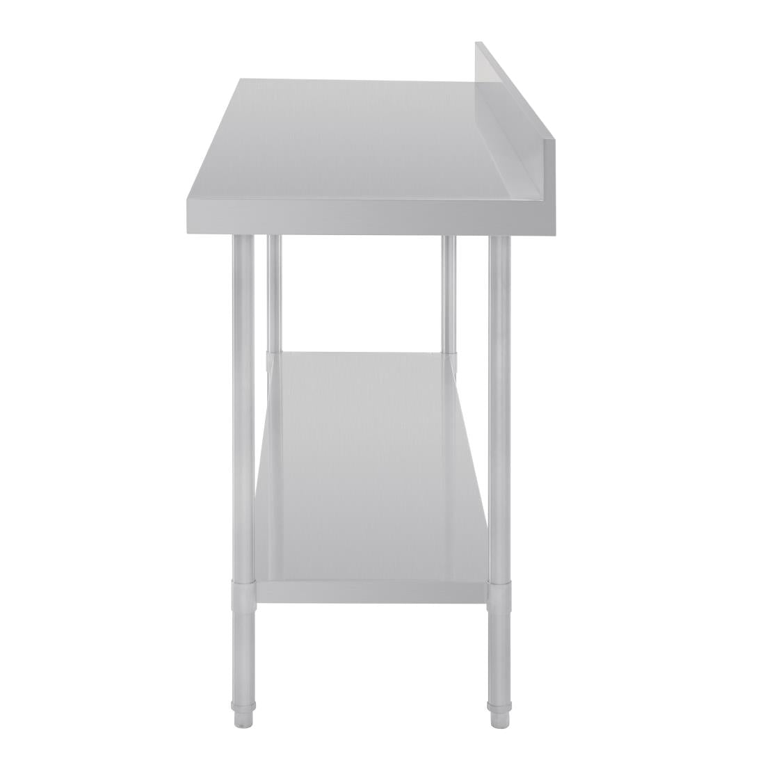 Vogue Premium Stainless Steel Table with Splashback 1500mm - DA340
