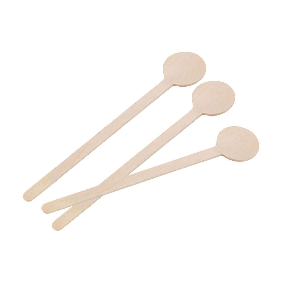 Fiesta Compostable Biodegradable Wooden Cocktail Stirrers 100mm (100 Pack) - DB492