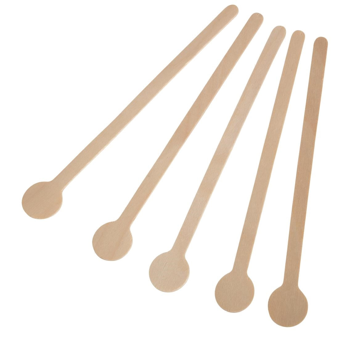 Fiesta Compostable Biodegradable Wooden Cocktail Stirrers 150mm (Pack of 100) - DB493