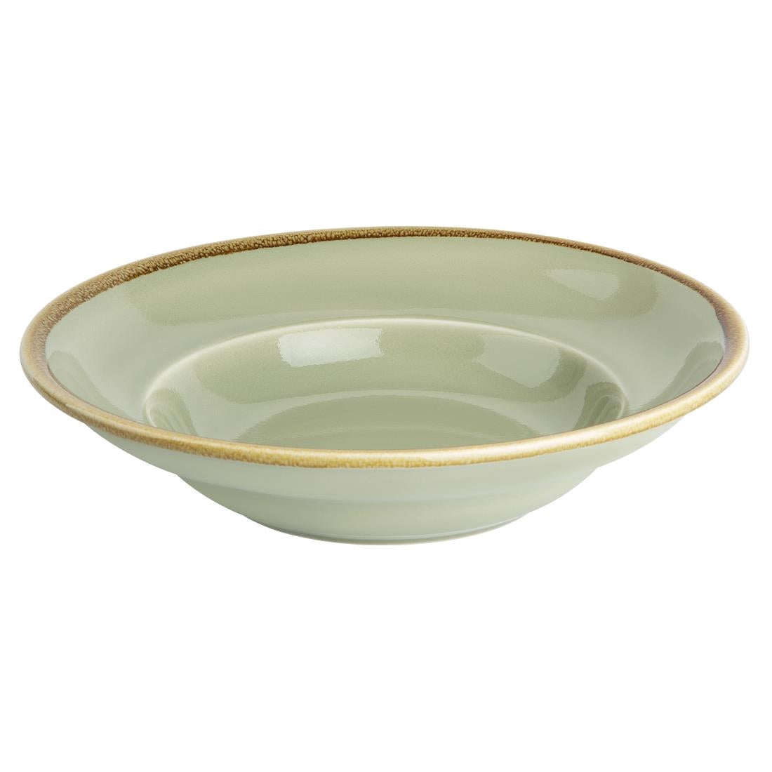 Olympia Kiln Pasta Bowls Moss 250mm (Pack of 4) - DC307