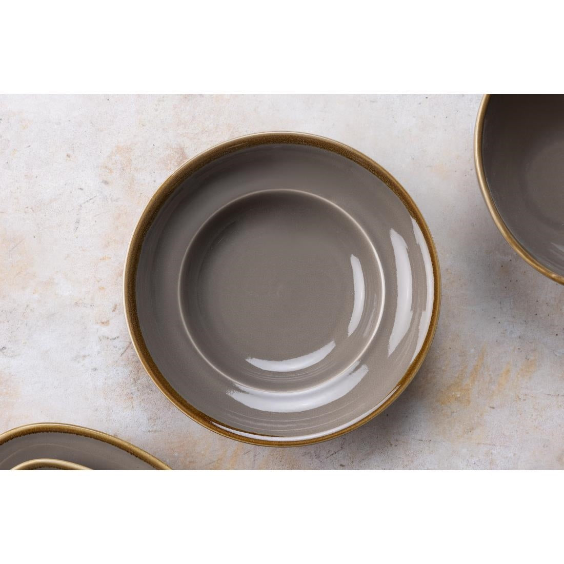 Olympia Kiln Pasta Bowls Smoke 250mm (Pack of 4) - DC308