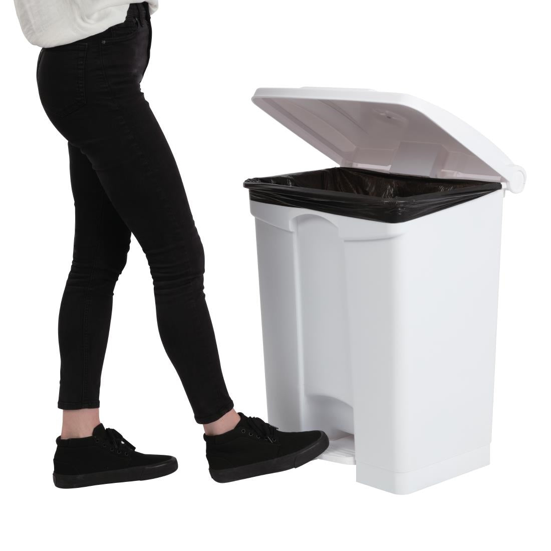 Jantex Kitchen Pedal Bin White 65Ltr - DC711