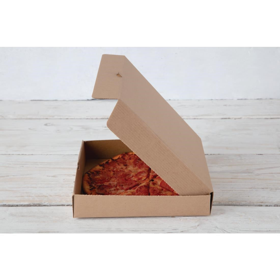 Fiesta Compostable Plain Pizza Pack Boxes 228mm (Pack of 100) - DC723