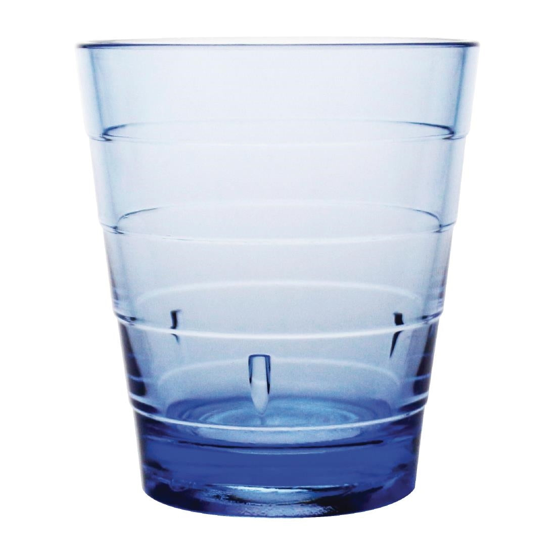 Olympia Kristallon Polycarbonate Ringed Tumbler Blue 285ml - DC921