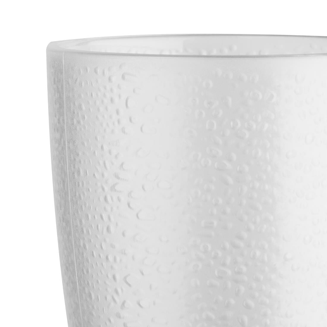 Olympia Kristallon Polycarbonate Tumbler Pebbled Clear 275ml Pack of 6 - DC928