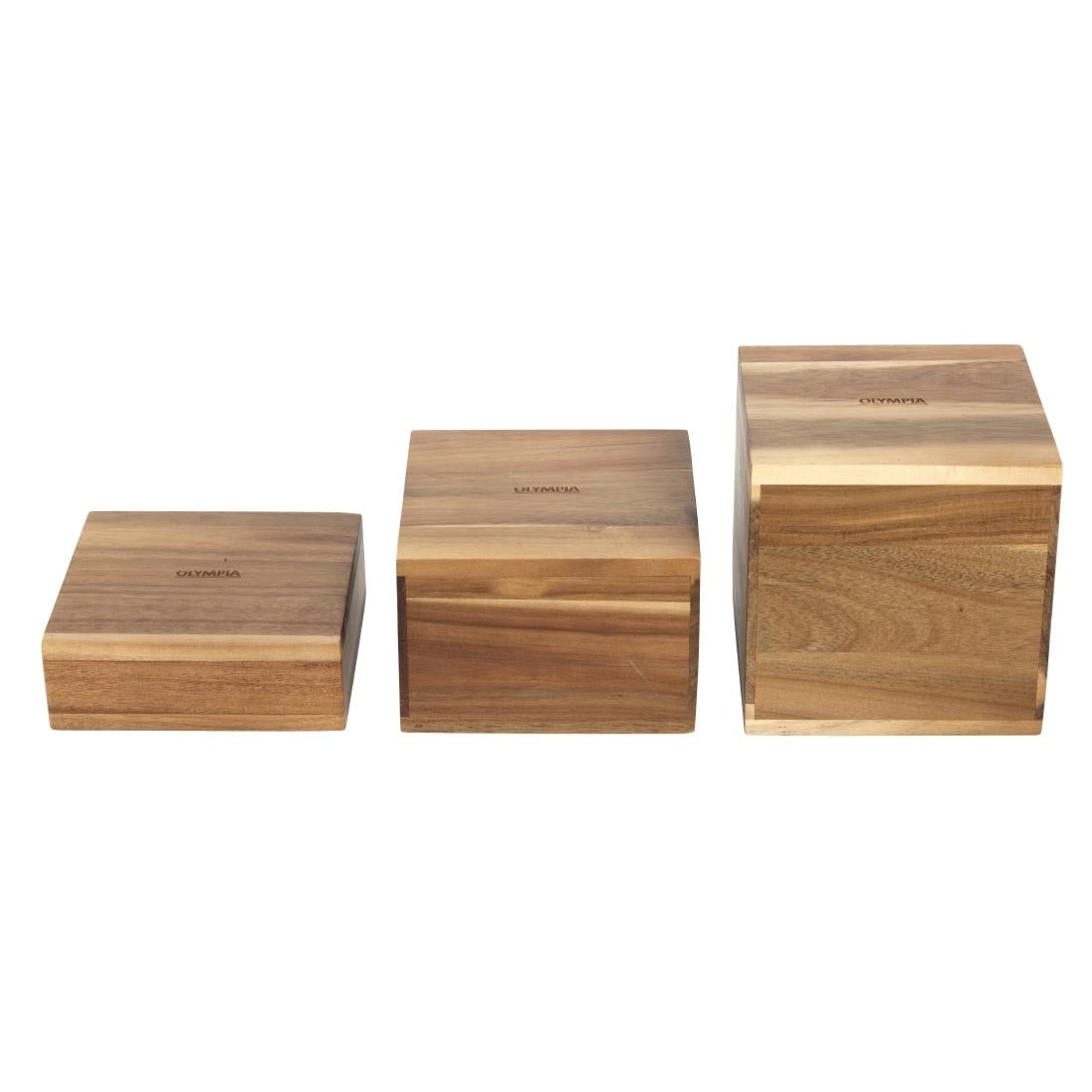 Olympia Acacia Riser Blocks 50/100/150(H)mm (Set of 3) - DF875