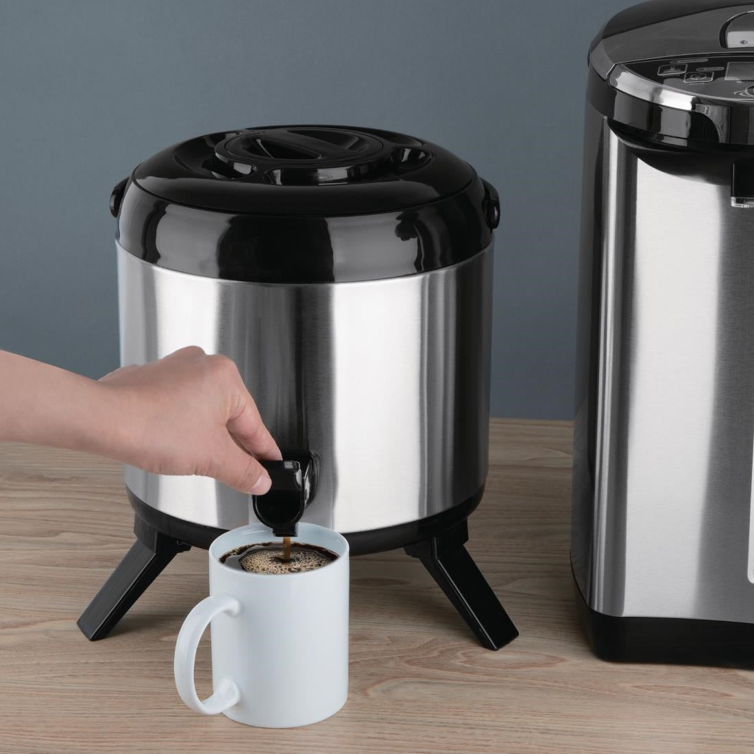 Olympia Stainless Steel Double-Wall Beverage Dispenser 6Ltr - DH709