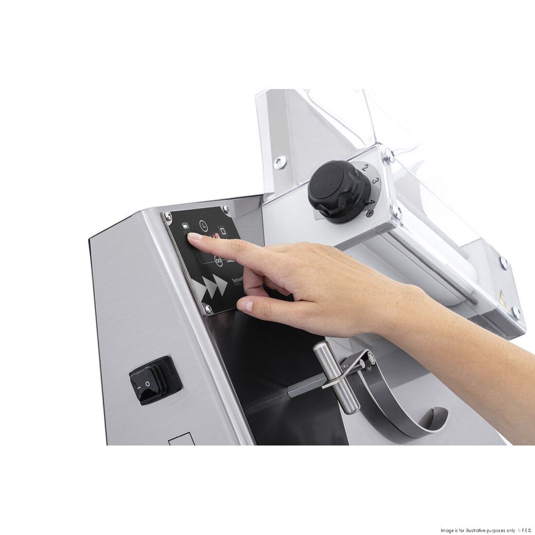 BakerMax Prismafood Pizza Dough Roller DSAT420