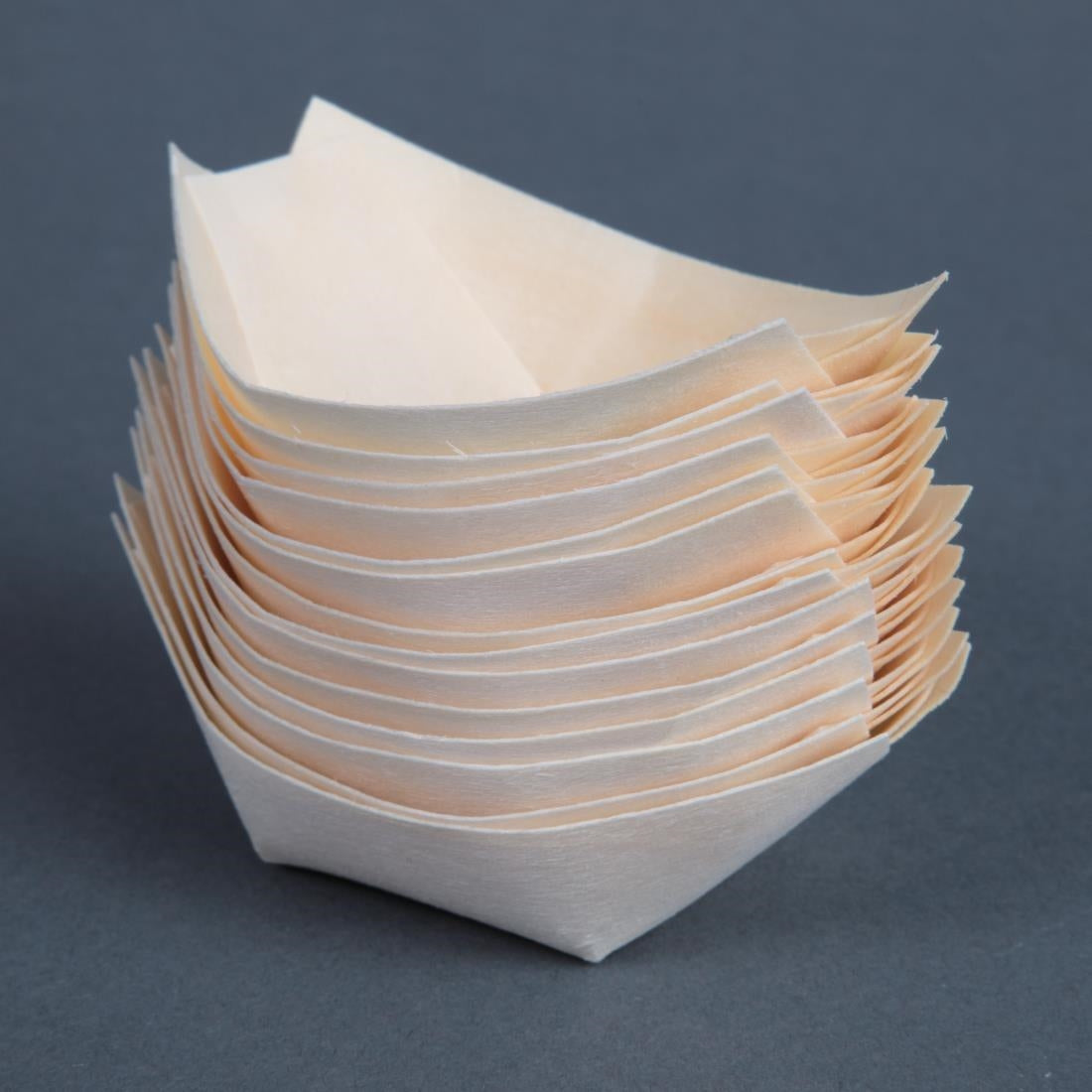 Fiesta Compostable Biodegradable Wooden Boats 80mm - DK383
