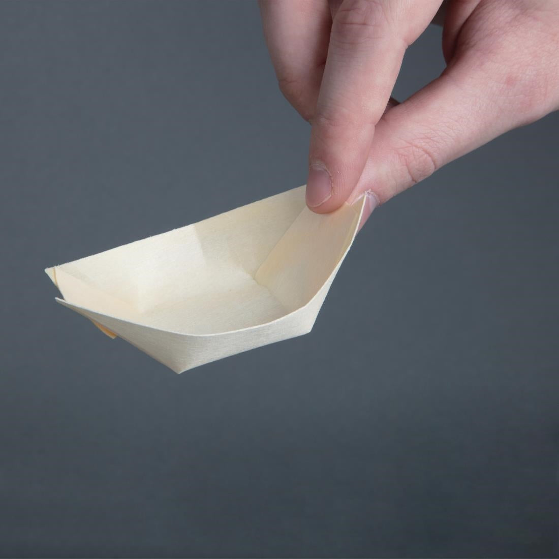 Fiesta Compostable Biodegradable Wooden Boats 80mm - DK383