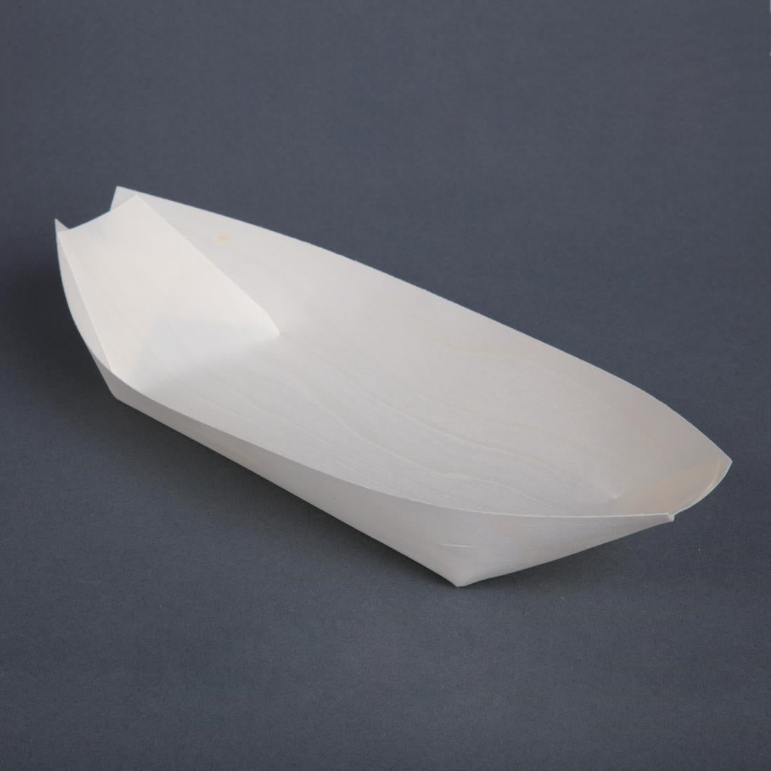 Fiesta Compostable Biodegradable Wooden Boats 250mm - DK386