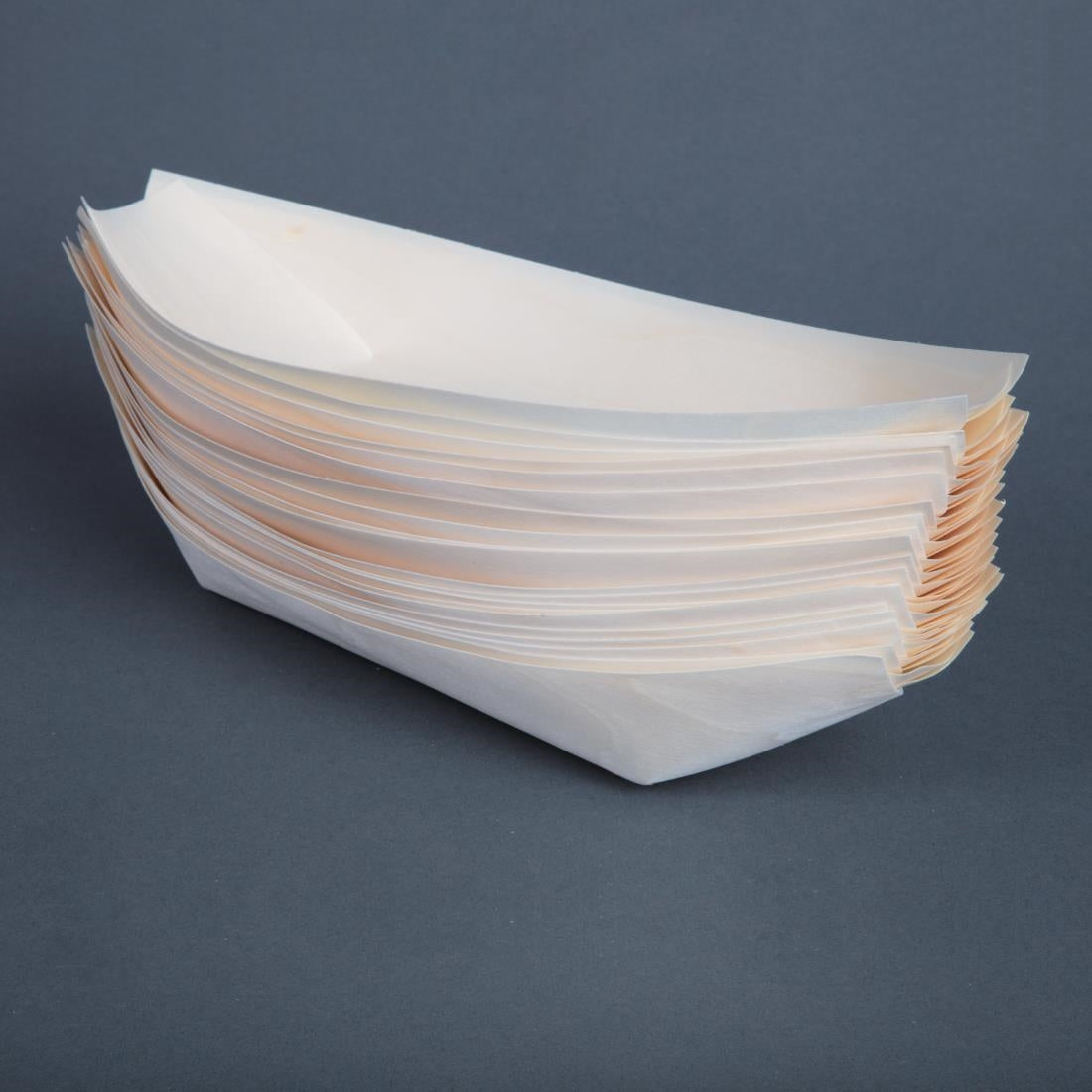 Fiesta Compostable Biodegradable Wooden Boats 250mm - DK386