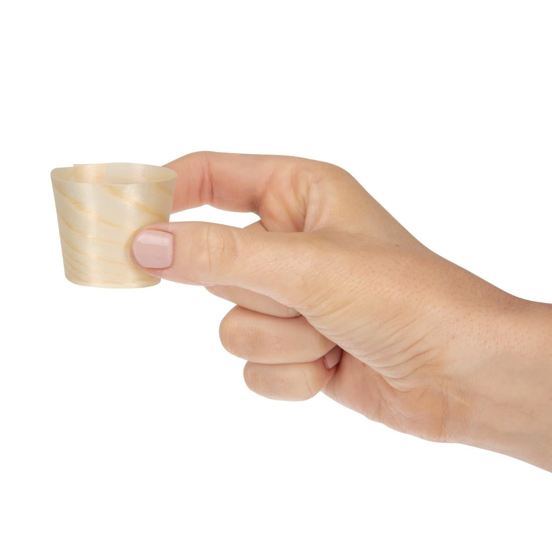 Fiesta Compostable Biodegradable Wooden Sauce Dipping Pots 38ml - DK388