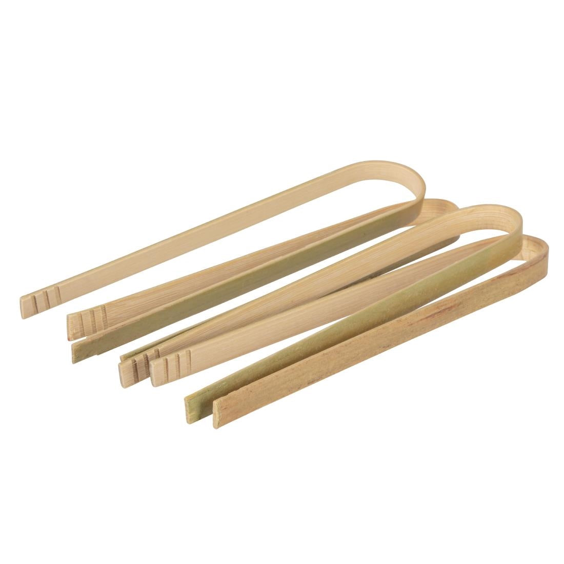 Fiesta Compostable Mini Bamboo Tongs (Pack of 50) - DK391
