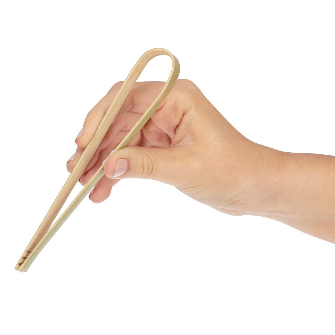 Fiesta Compostable Mini Bamboo Tongs (Pack of 50) - DK391