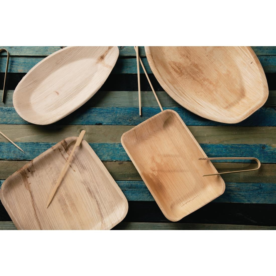 Fiesta Compostable Mini Bamboo Tongs (Pack of 50) - DK391
