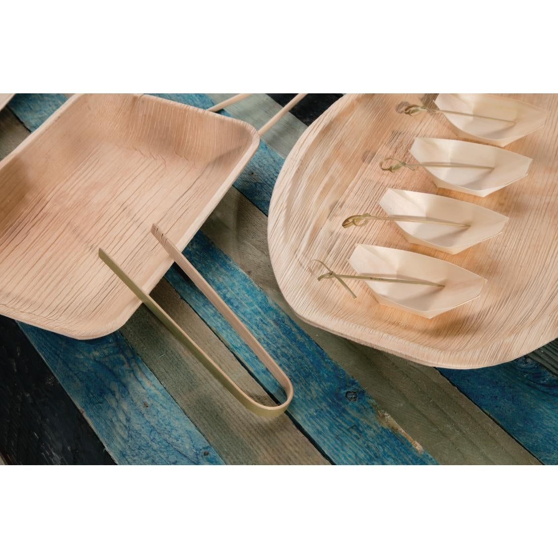 Fiesta Compostable Mini Bamboo Tongs (Pack of 50) - DK391