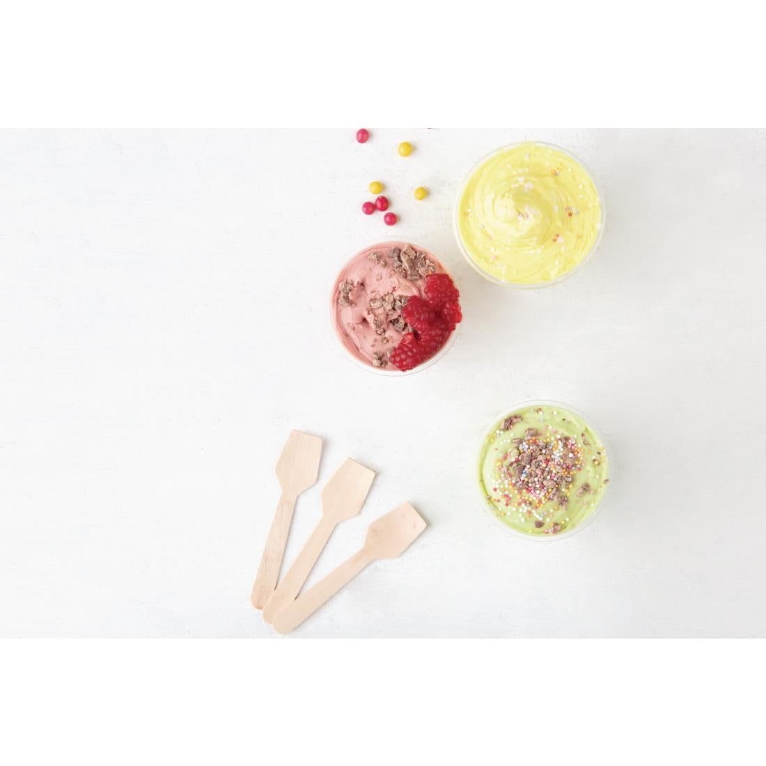 Fiesta Compostable Wooden Ice Cream Spoons (Pack of 100) - DK399