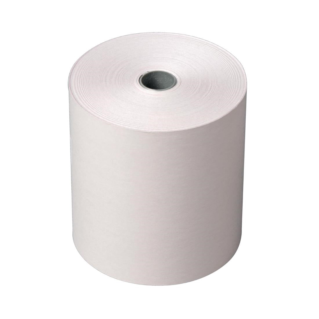 Olympia Non-Thermal 2ply White and Pink Till Roll 76x71mm (Pack of 20) - DK595