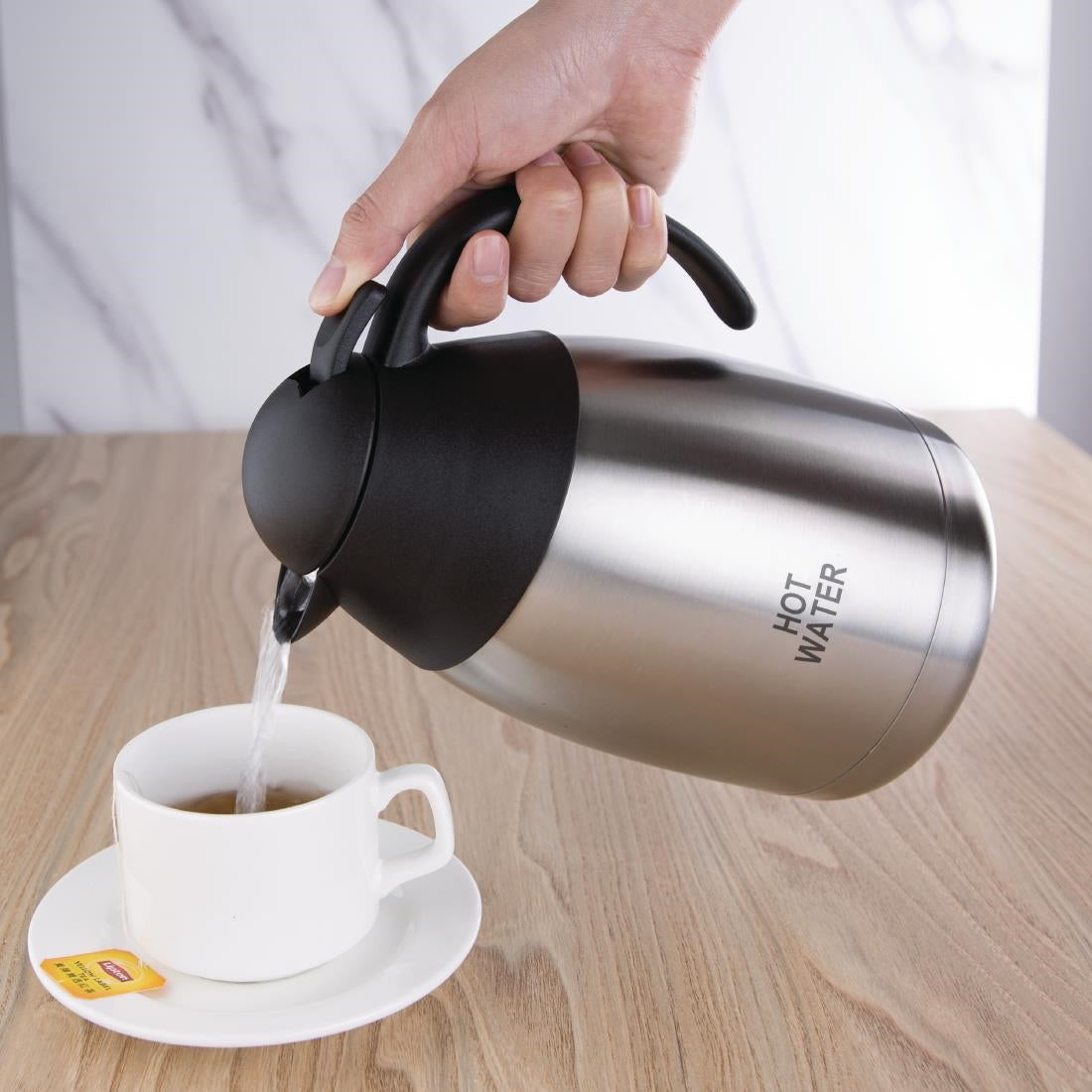 Olympia Insulated Hot Water Jug with Domed Lid 1500ml - DL162