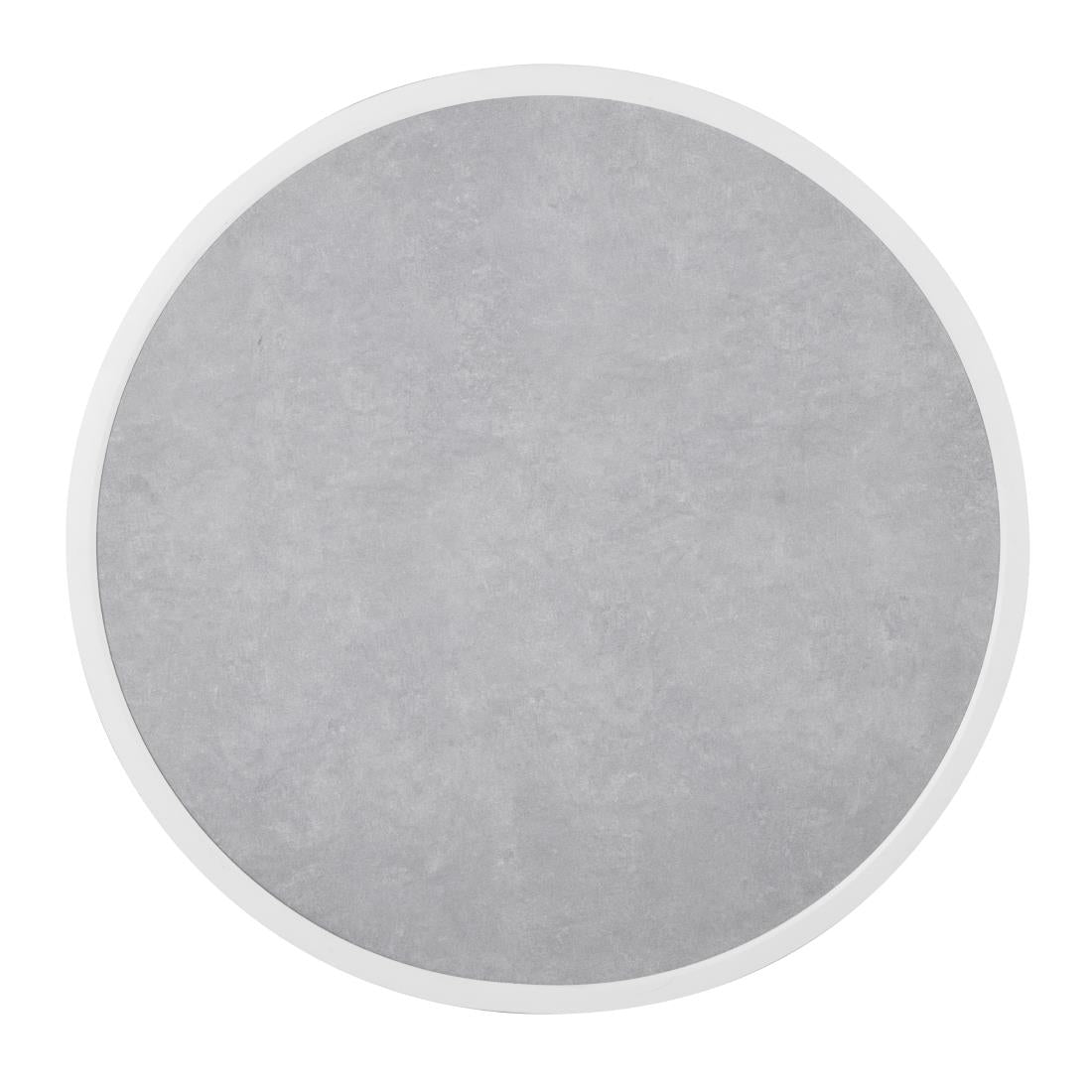Bolero Fibre Glass Round Table Top Grey Stone Effect 580mm - DL485