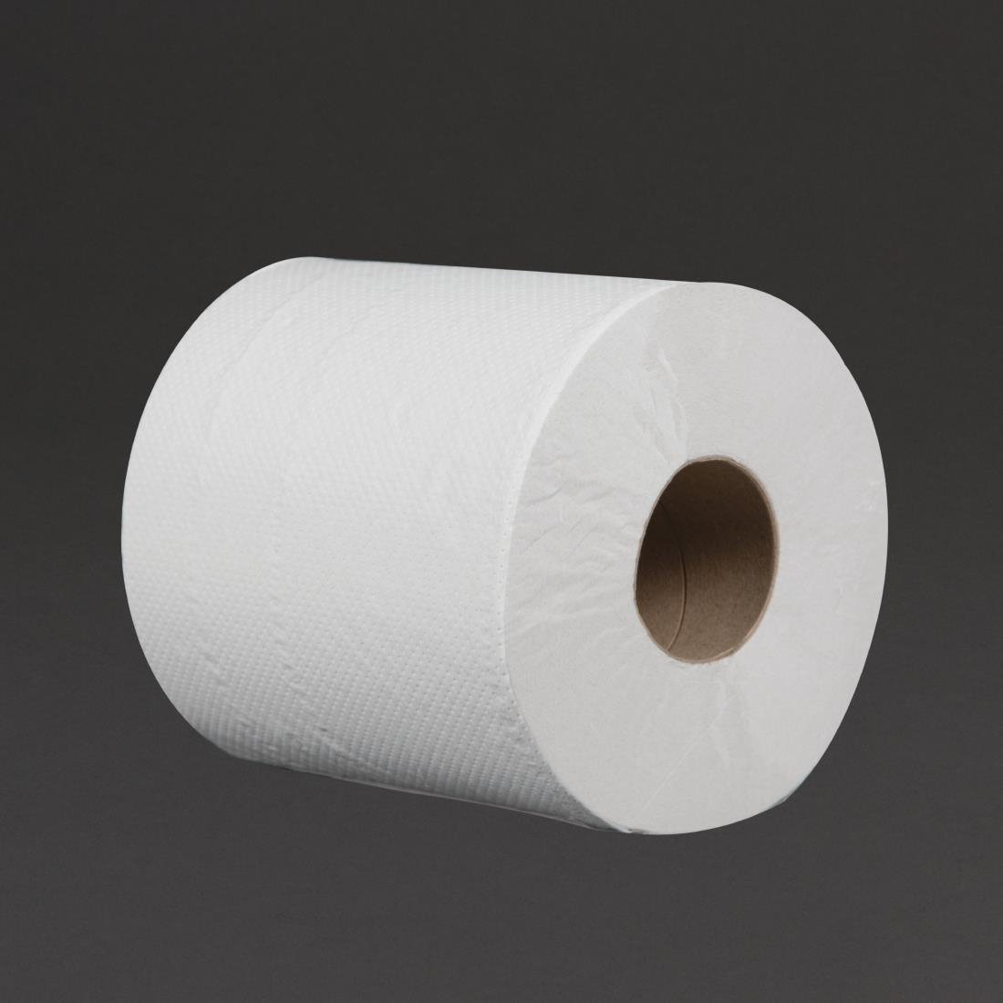 Jantex Centrefeed White Roll Paper Towels (Pack of 6) - DL920