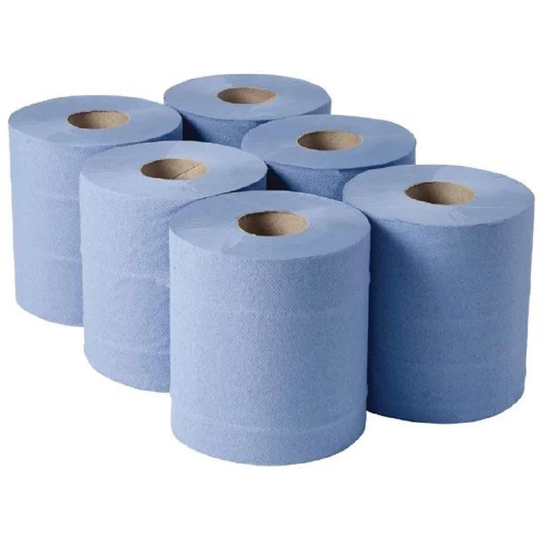 Jantex Centrefeed Blue Roll Paper Towels (Pack of 6) - DL921