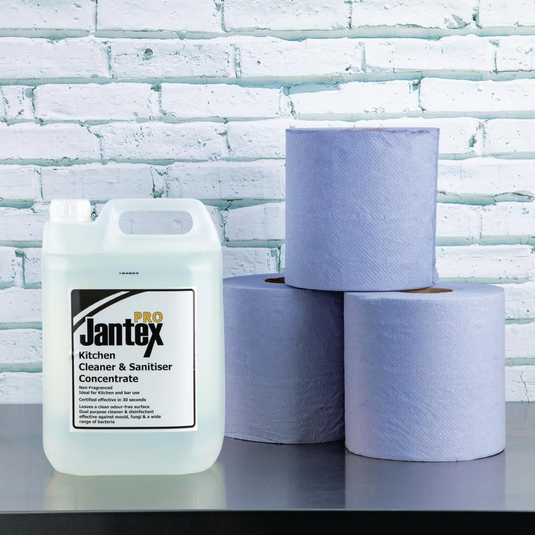 Jantex Centrefeed Blue Roll Paper Towels (Pack of 6) - DL921