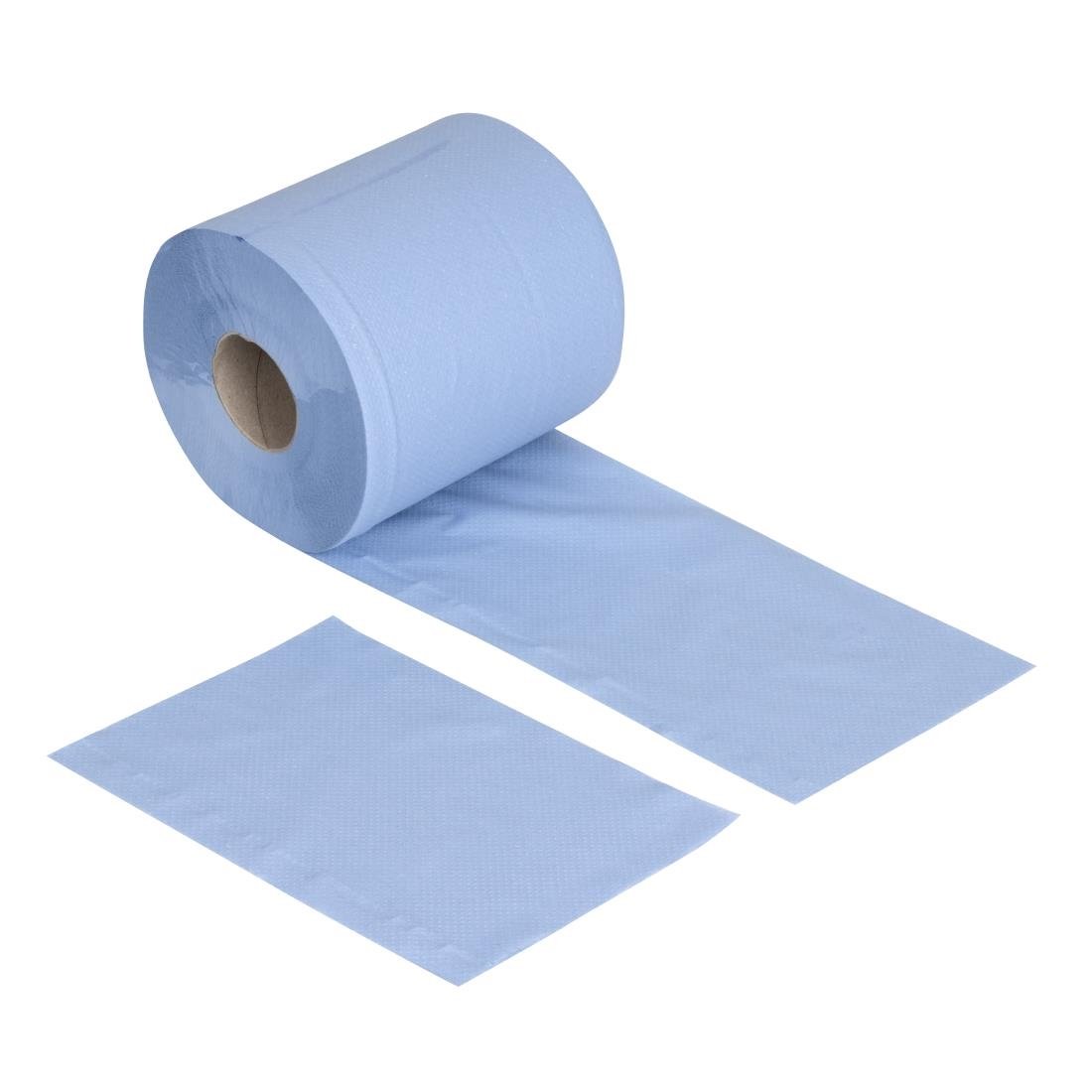 Jantex Centrefeed Blue Roll Paper Towels (Pack of 6) - DL921