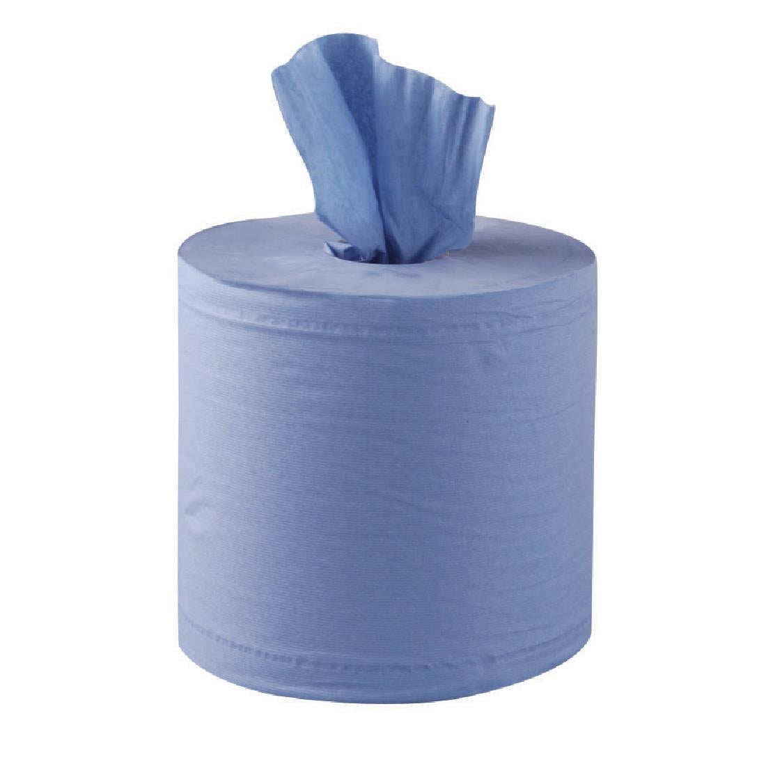 Jantex Centrefeed Blue Roll Paper Towels (Pack of 6) - DL921