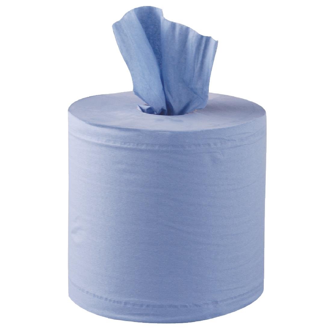 Jantex Blue Centrefeed Rolls 1-Ply (Pack of 6) - GD833