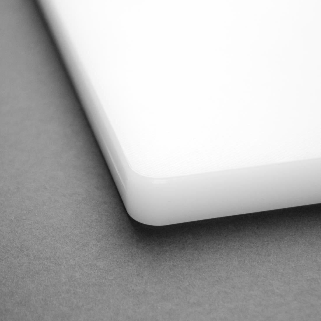 Hygiplas Extra Thick Low Density Chopping Board White - 450x300x20mm - DM001