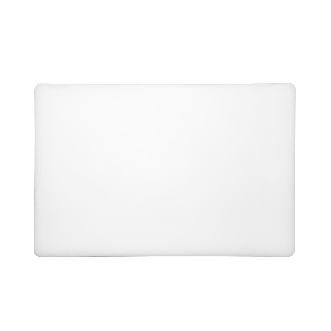 Hygiplas Extra Thick Low Density Chopping Board White - 450x300x20mm - DM001
