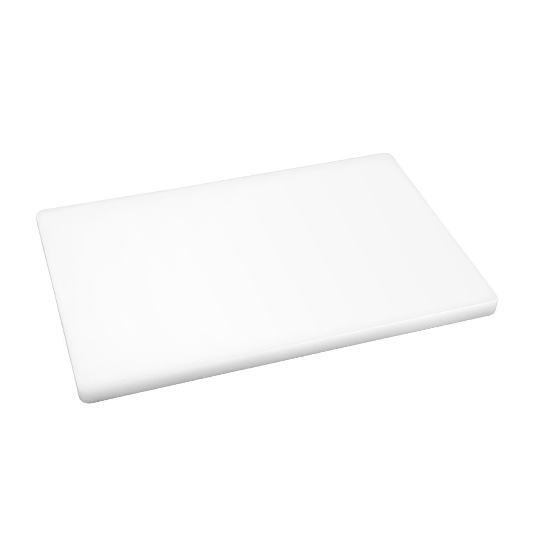 Hygiplas Extra Thick Low Density Chopping Board White - 450x300x20mm - DM001
