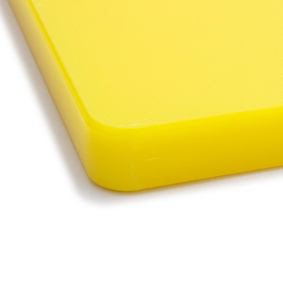 Hygiplas Extra Thick Low Density Chopping Board Yellow - 450x300x20mm - DM002