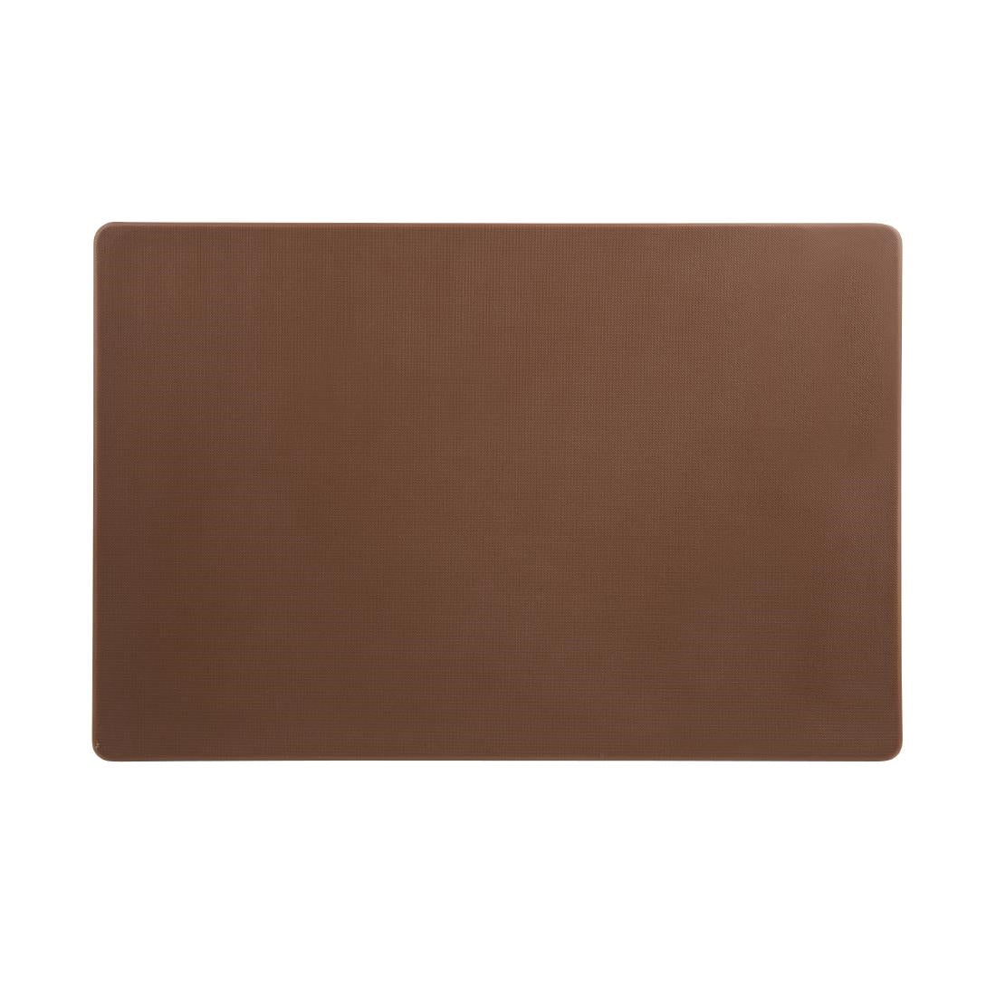 Hygiplas Extra Thick Low Density Chopping Board Brown - 450x300x20mm - DM003