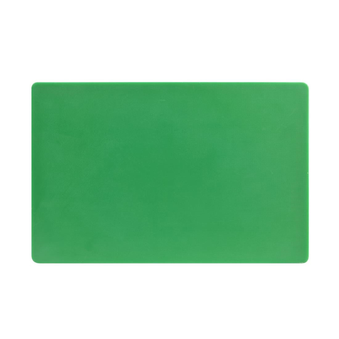 Hygiplas Extra Thick Low Density Chopping Board Green - 450x300x20mm - DM006