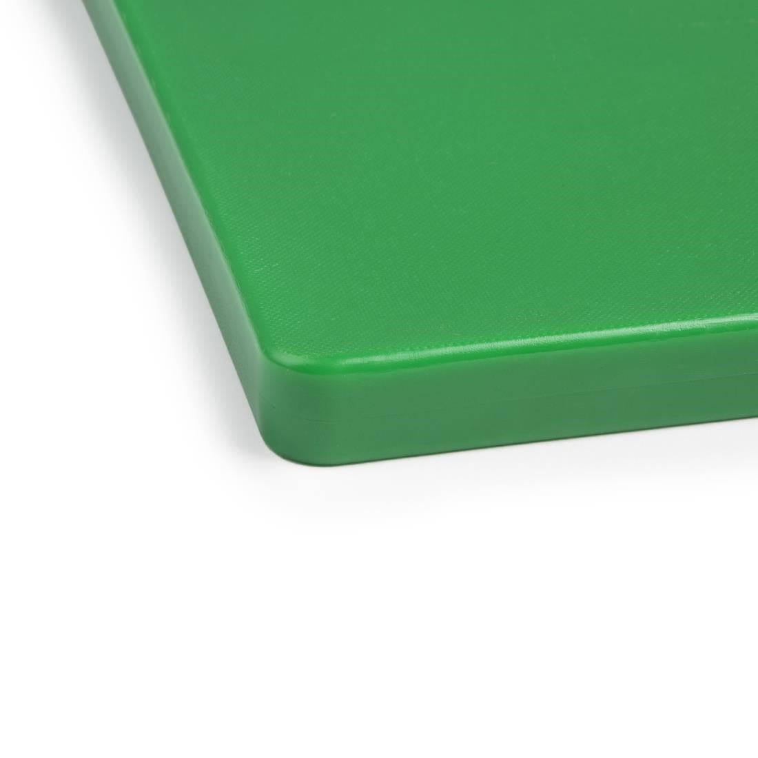Hygiplas Extra Thick Low Density Chopping Board Green - 450x300x20mm - DM006