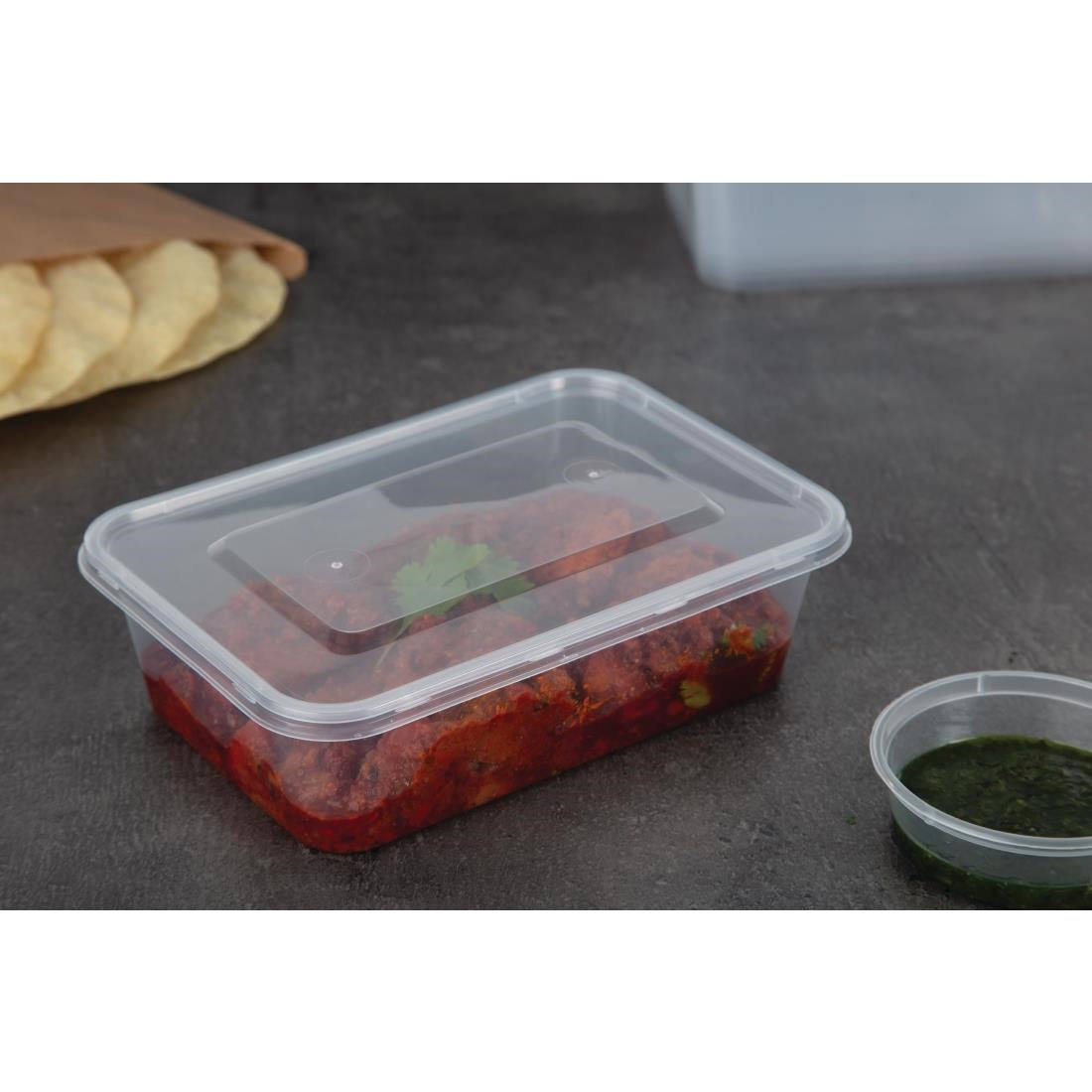 Fiesta Recyclable Medium Plastic Microwave Containers - DM182