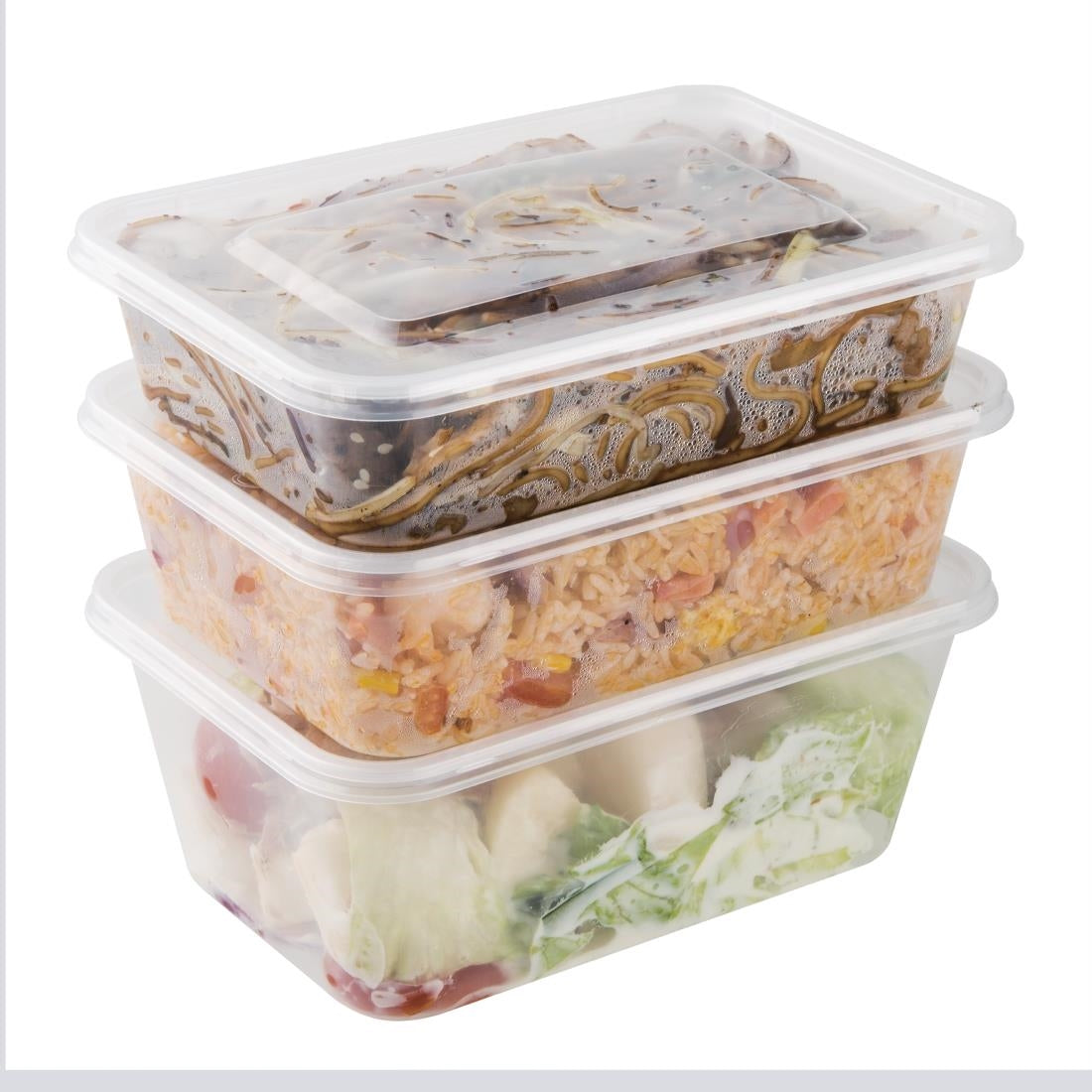Fiesta Recyclable Medium Plastic Microwave Containers - DM182