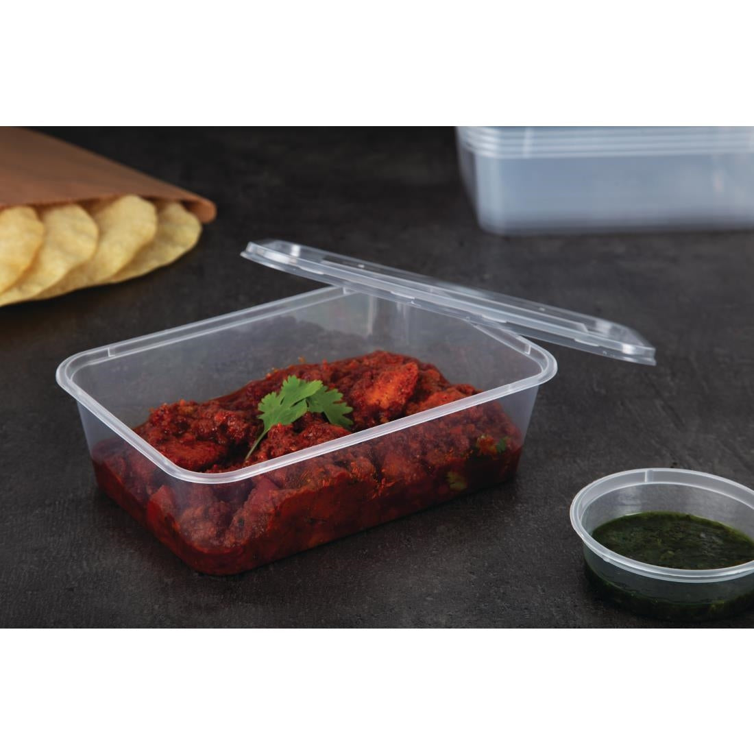 Fiesta Recyclable Medium Plastic Microwave Containers - DM182