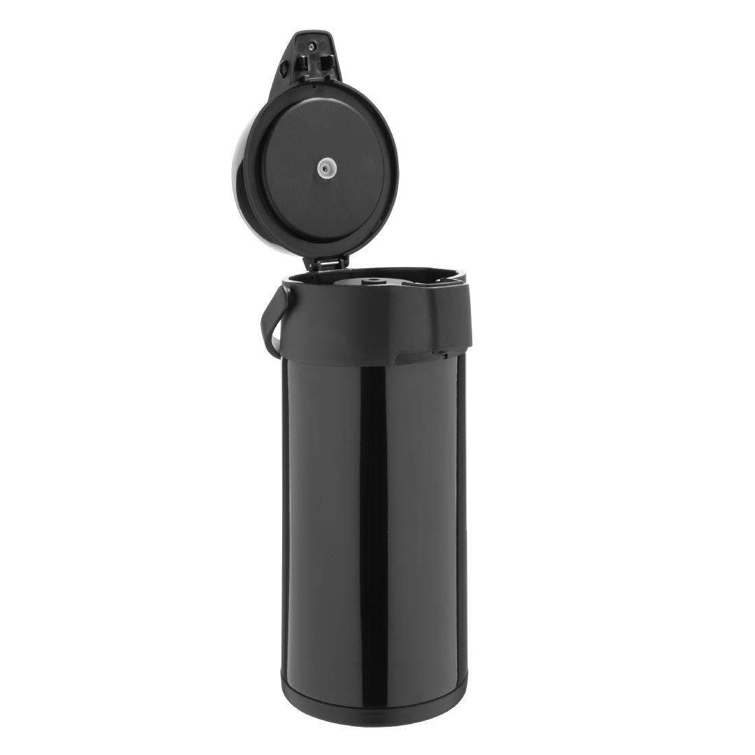 Olympia Pump Action Stainless Steel Double Wall Airpot Black - DM186