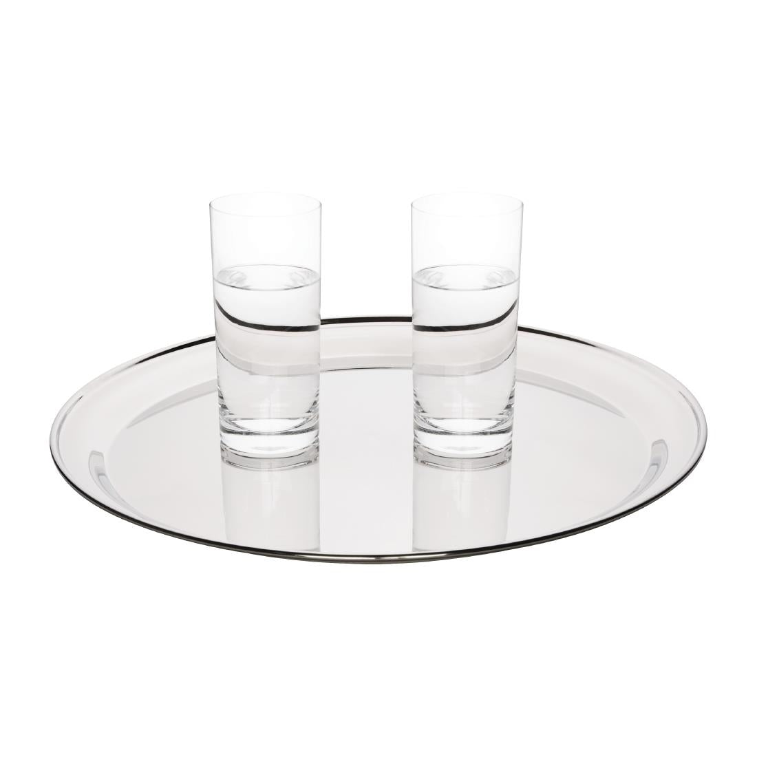 Olympia Stainless Steel Round Serving Tray 405mm - DM194