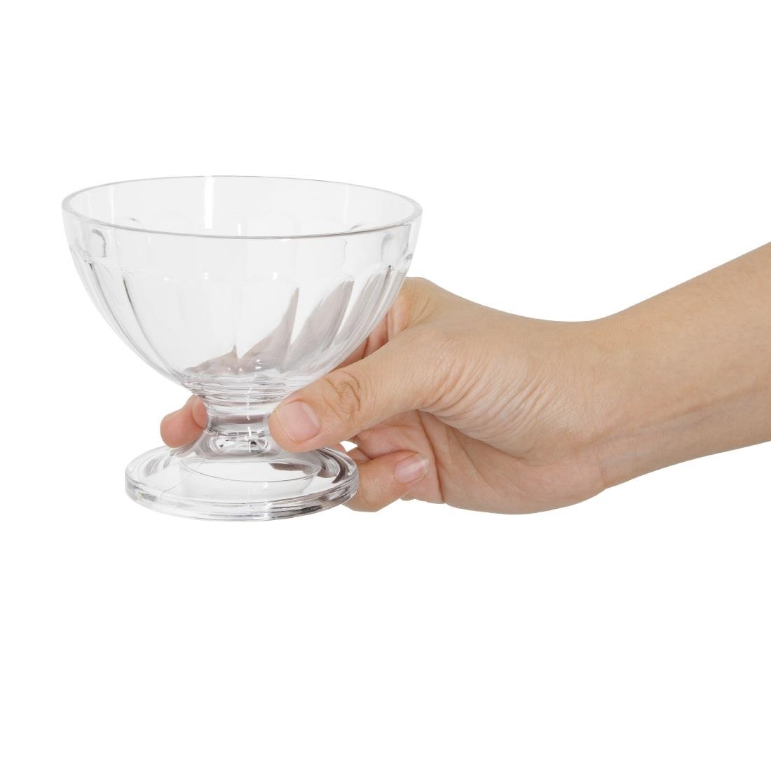 Olympia Kristallon Polycarbonate Sundae Glasses 200ml (12 Pack) - DM272