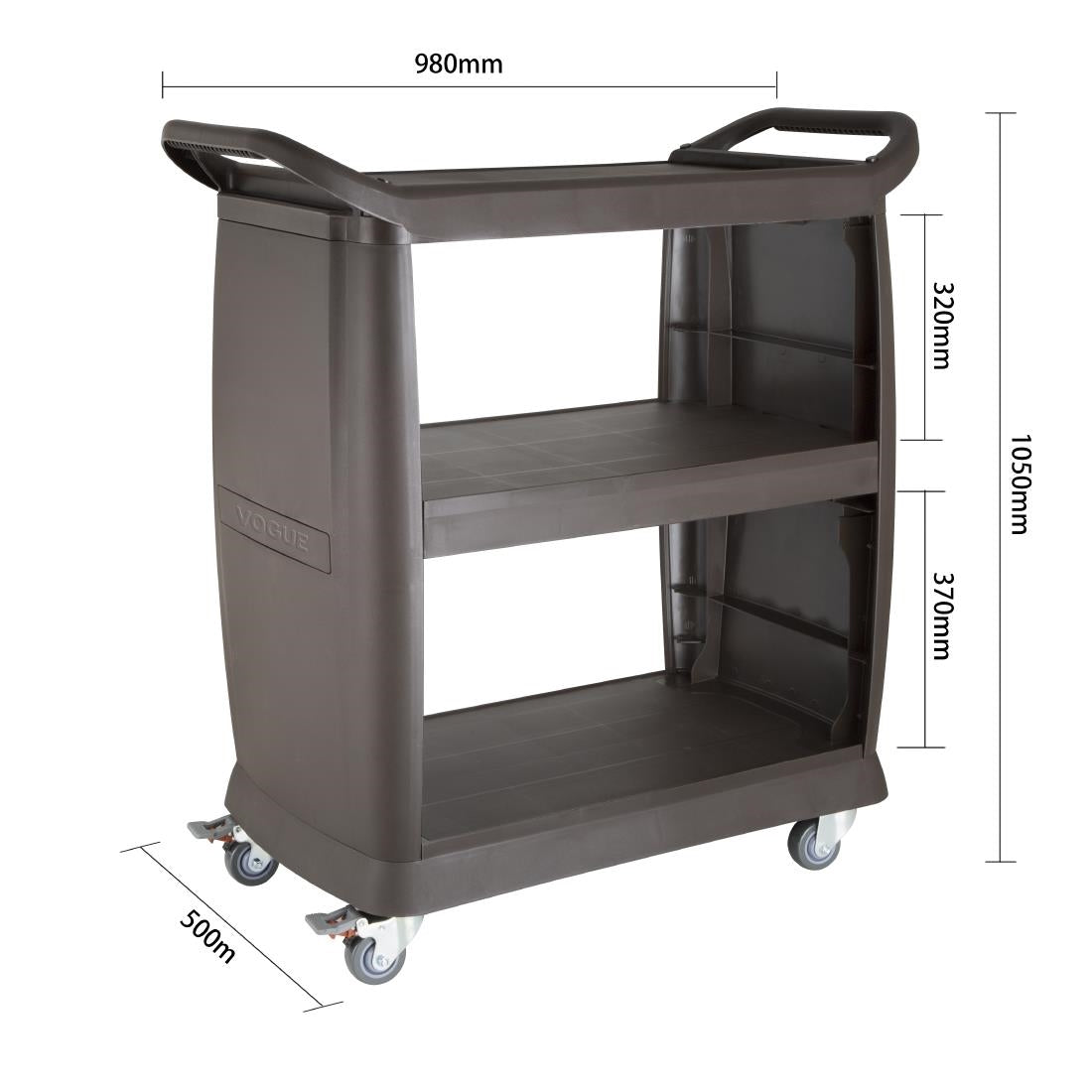 Vogue Polypropylene Mobile Trolley - DN585