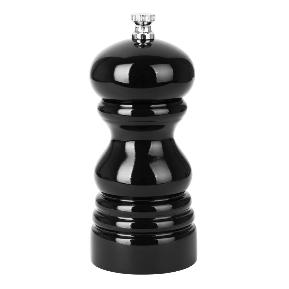 Olympia Salt Or Pepper Grinder Black Hevea Wood - 125mm - DN651